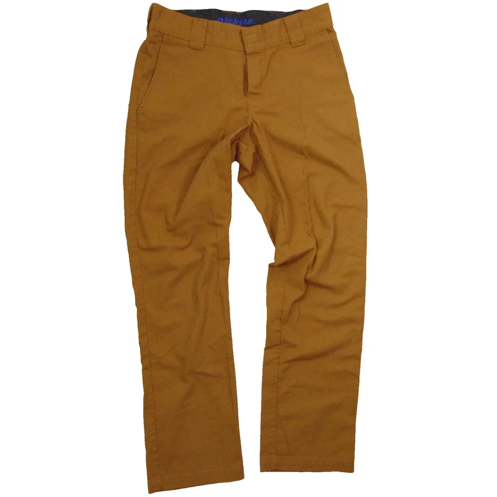 Dickies Flex Slim Taper Stretch Twill Work Pants Mens 31x30 Brown Duck Canvas